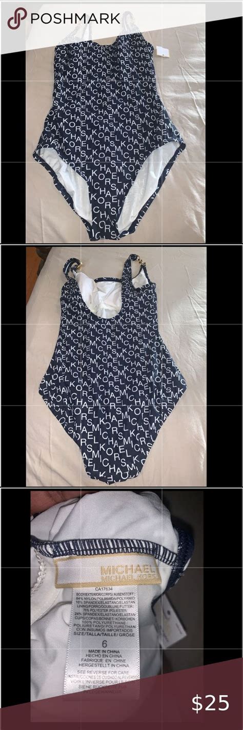 michael kors black white swimsuit|Michael Kors white bikini.